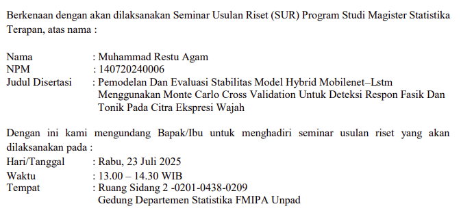 S.U.R: M. Restu Agam. 23 Juli 2025 S.U.R: M. Restu Agam. 23 Juli 2025